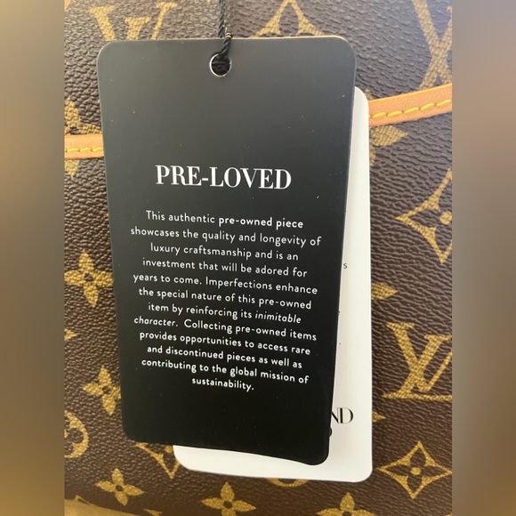 LOUIS VUITTON LV Logo Deauville Hand Bag Monogram Leather Brown - Picture 11 of 12